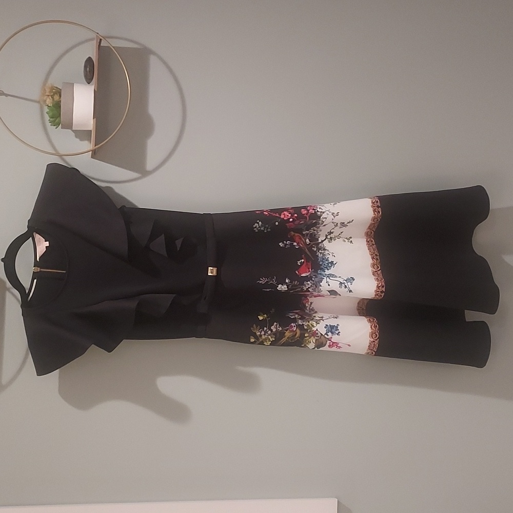 Ted Baker sleeveless floral dress. Size 0